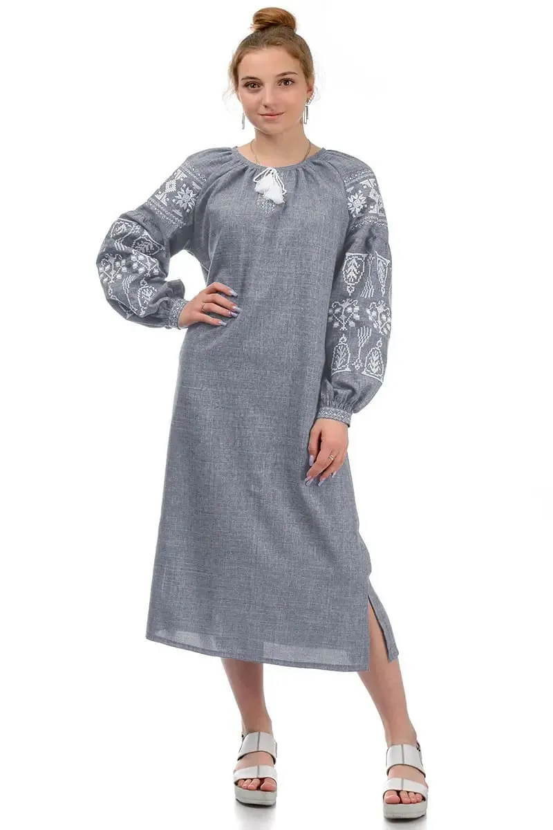 Ukrainian dress with embroidery