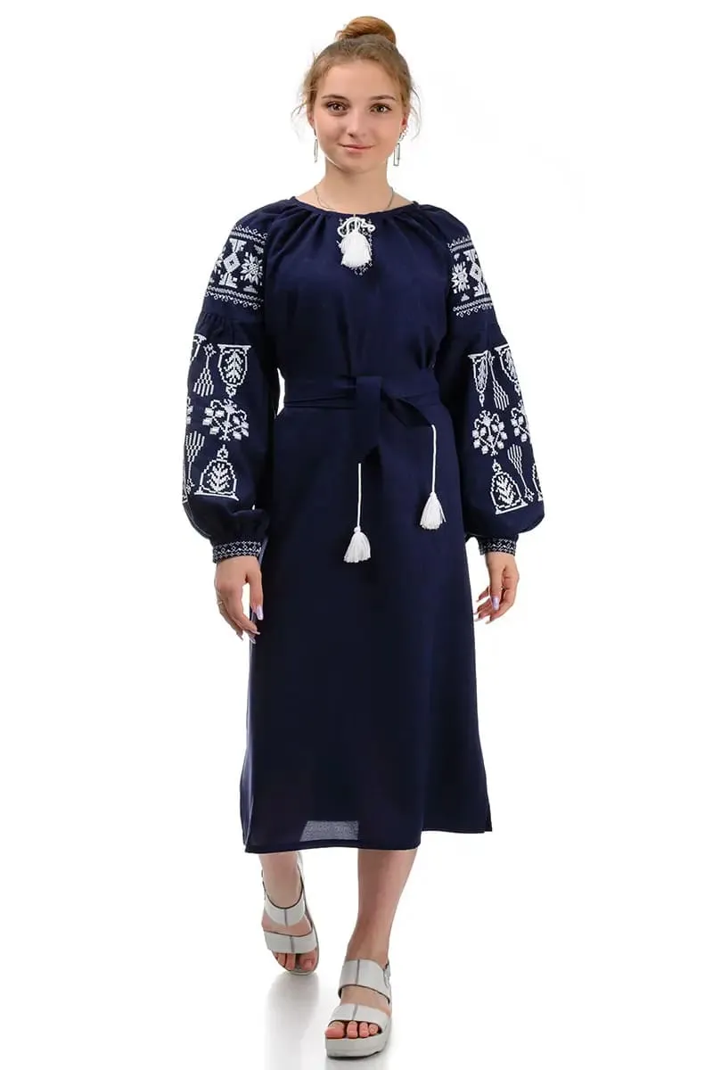 Ukrainian dress with embroidery
