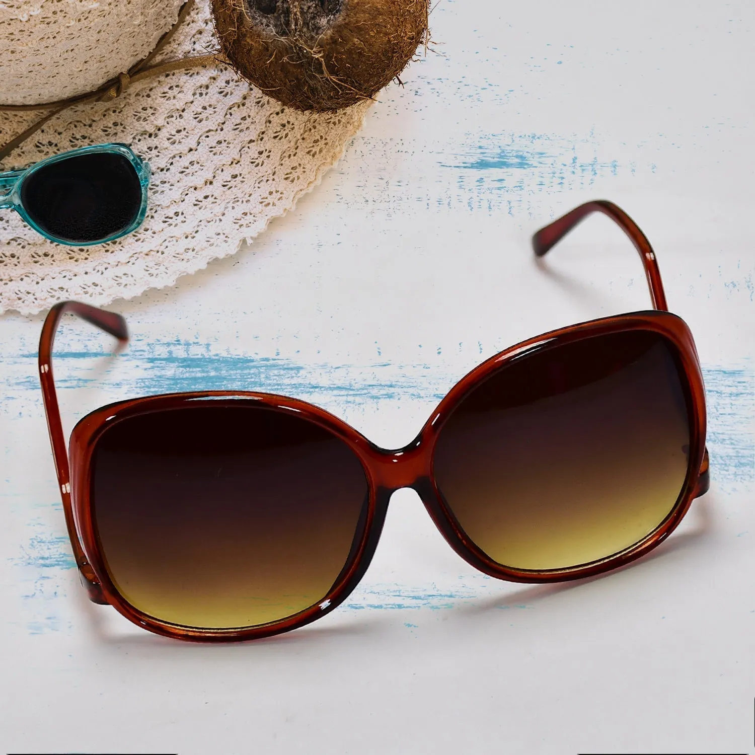 Unisex Full Rim Oval Round Polarized Sunglass