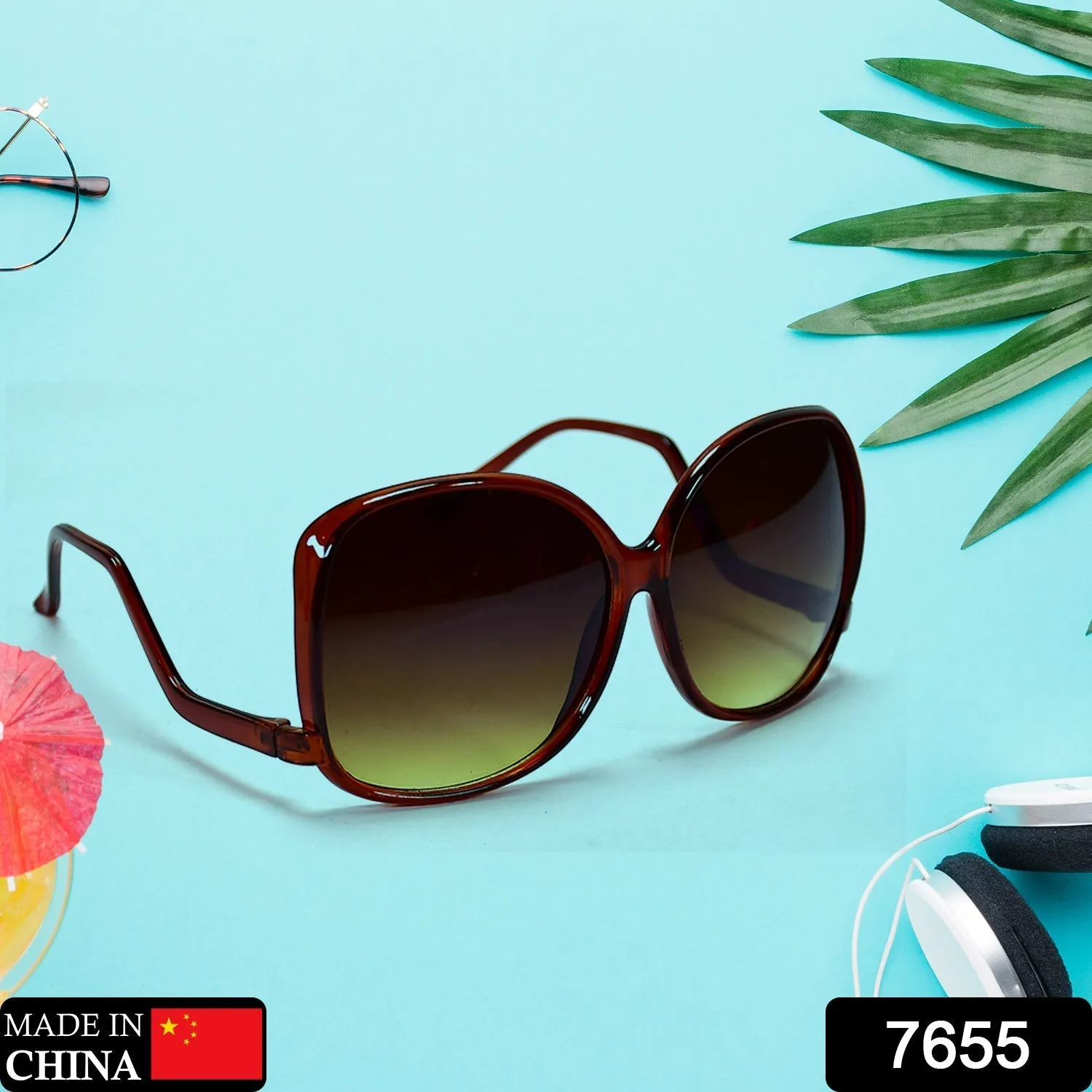 Unisex Full Rim Oval Round Polarized Sunglass