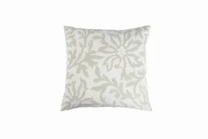 V&A Collaboration Clematis 30x30cm Cushion - Sage Green