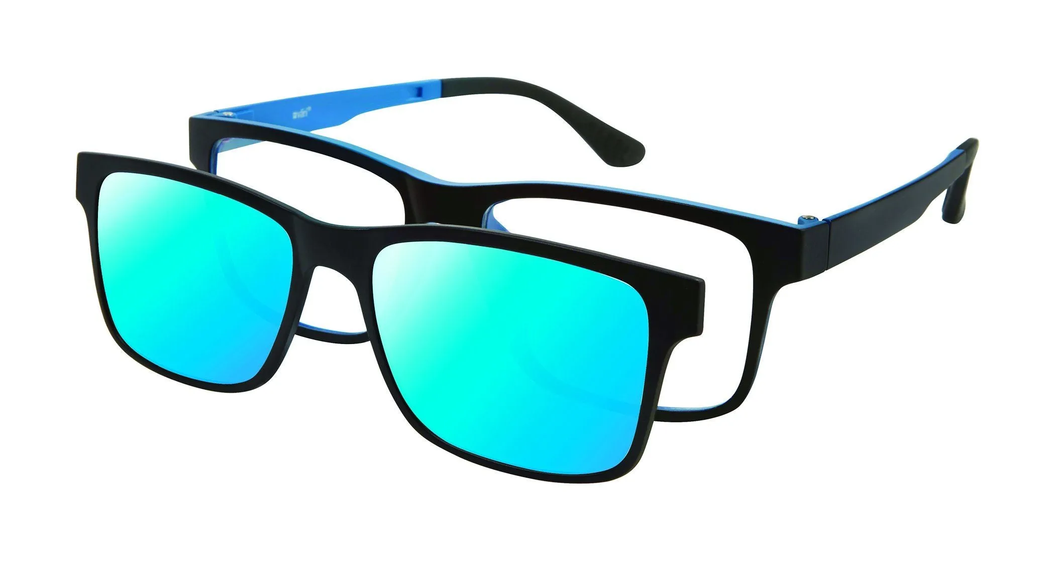 VC-2 Black Blue with Blue Mirrored Clips (Wholesale)