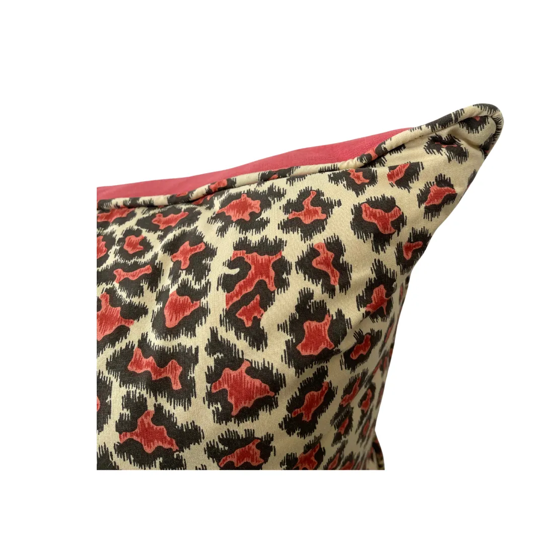 Vintage Animal Print Pillow