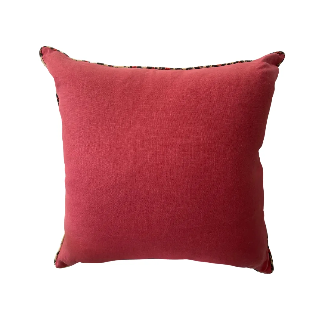 Vintage Animal Print Pillow