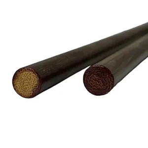Vintage Rolled Linen Micarta Round Rod- 1/4" x 11 1/4"